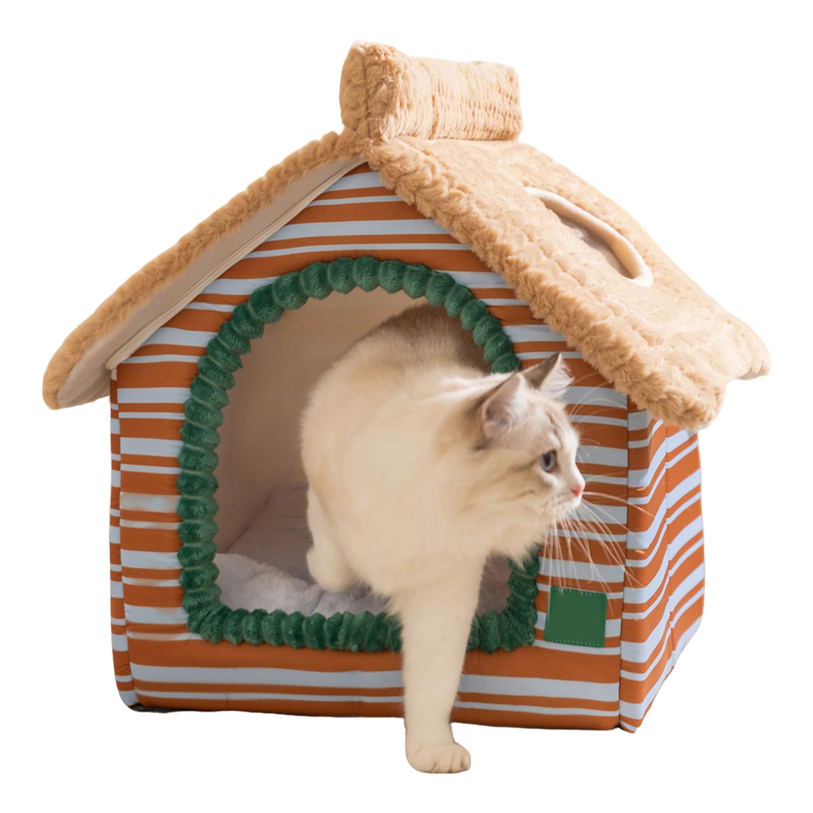 Tana per Gatti Casa Invernale Calda con Finestra a Vista dall'Alto | Cuccia Per Cani Piccoli Casa Per Gatti Per Cuccioli Animali Piccoli Riposo Interno Camera Da Soggiorno Balcone