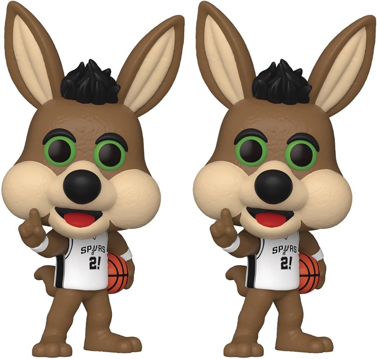Funko POP Pop! NBA Mascots: San Antonio - The Coyote Multicolor One Size (Pack of 2)