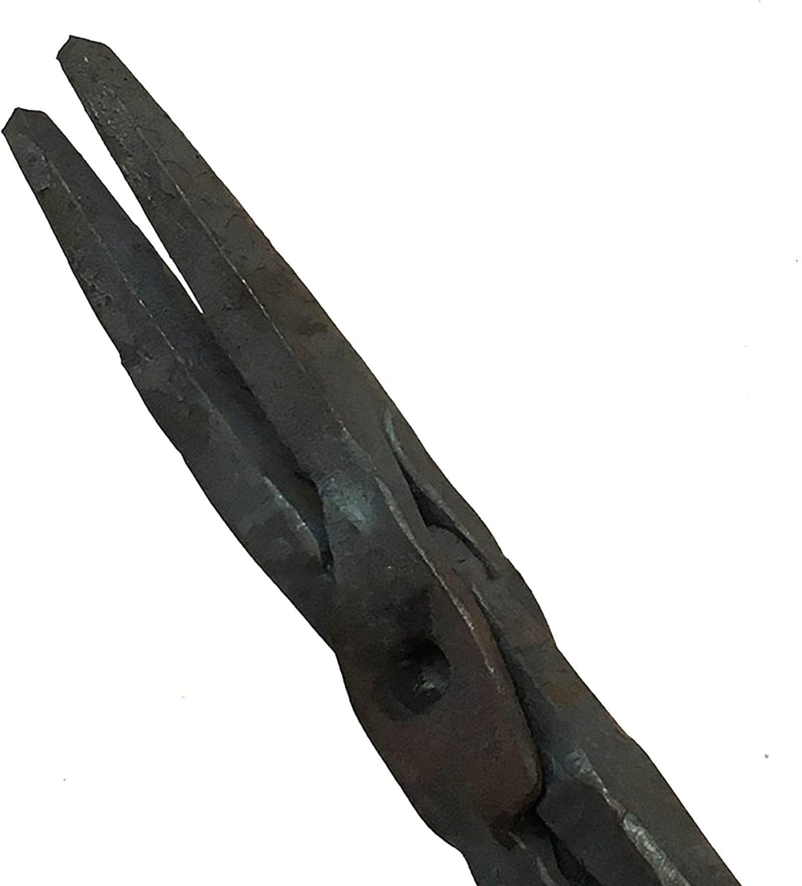 Tenazas de herrero,Tenaza de forja Ponga de herrero Ponga plana de herrero pinzas afiladas 2 Pcs Ponga de herrero for ingeniero herrero y forra, un (Color : B)