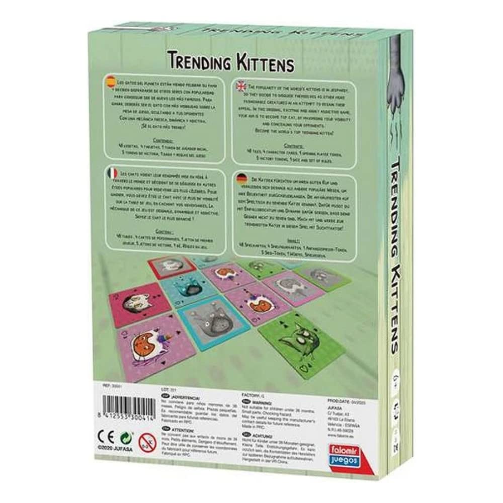 Falomir Trending Kittens Game, Multi-coloured - Image 2