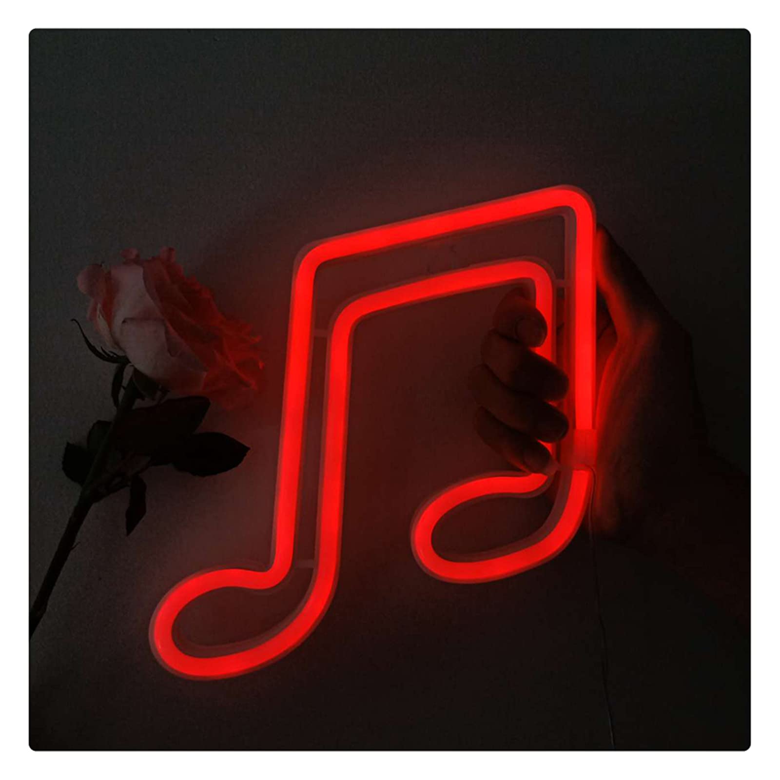 Lampada Al Neon, Luce Al Neon A LED Nota Musicale Luce Notturna Al Neon Lampada Da Parete Per Concerti Lampada Al Neon Da Appendere A Parete Per La