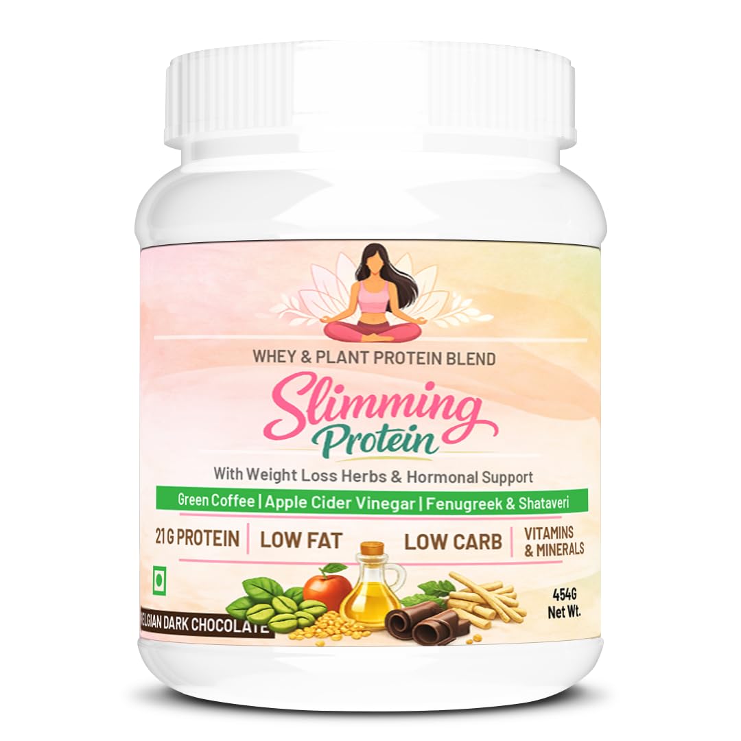 SOS Nutrition Women Protein & Herbs to Reduce Body Fat, Manage Weight & Metabolism | Protein Powder for Women with 24g Whey Protein and Plant Protein, No Added Sugar (Chocolate, 500gm)-image-14