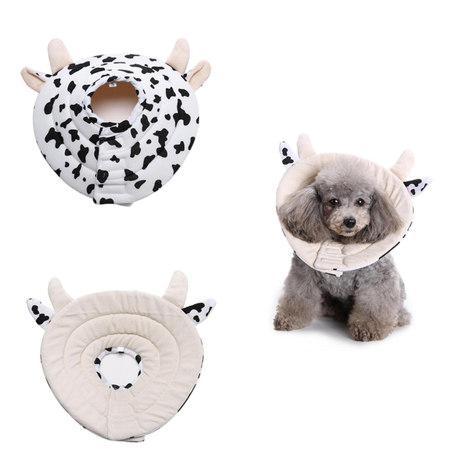 UOSIA Dog Cone Collar Soft Protective Recovery Cone Flower Shaped Collar Anti-Bite Injury Collar Pet Grooming Kit for Dogs Cats