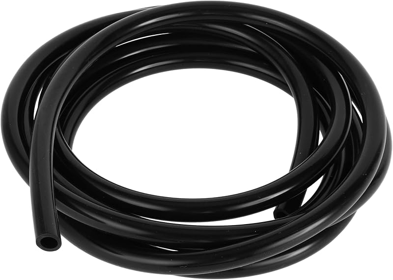 Mangueira de vácuo automotiva de silicone Partuto preta 8 mm, 43 PSI – 3,05 m