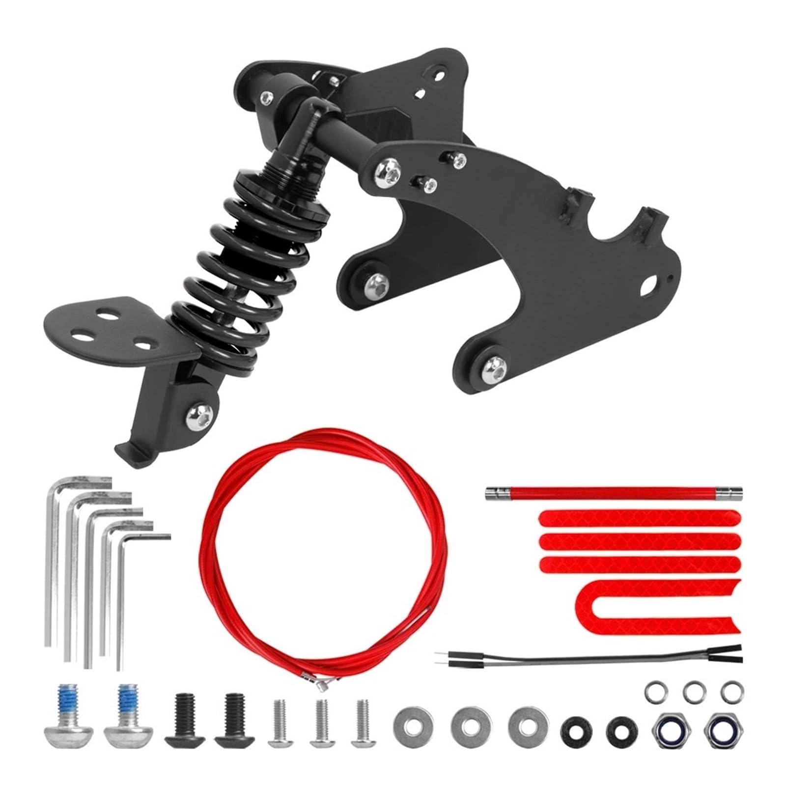 Kit noir de suspension arrière d'absorption des chocs à ressort réglable, compatible avec les accessoires de pièces d'amortisseur arrière de scooter Xiaomi M365 1S Pro Pro2(For Pro Pro2 Scooter)