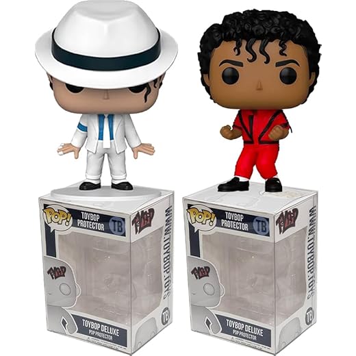 Funko Pop Michael Jackson + Protector: Pop! Rocks (incluido con caja protectora ToyBop Box) (juego de 2)