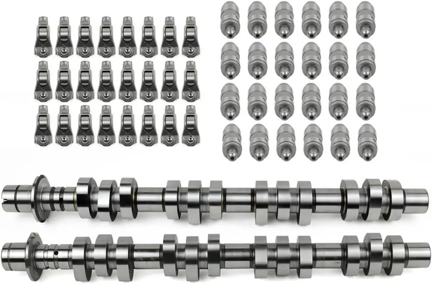AP03 Left+Right Camshaft&24* Hydraulic Tappet&24* Rocker Arm Compatible with F150 F250 F350 Explorer 5.4L 4.6L 3V 5L1Z6250AA