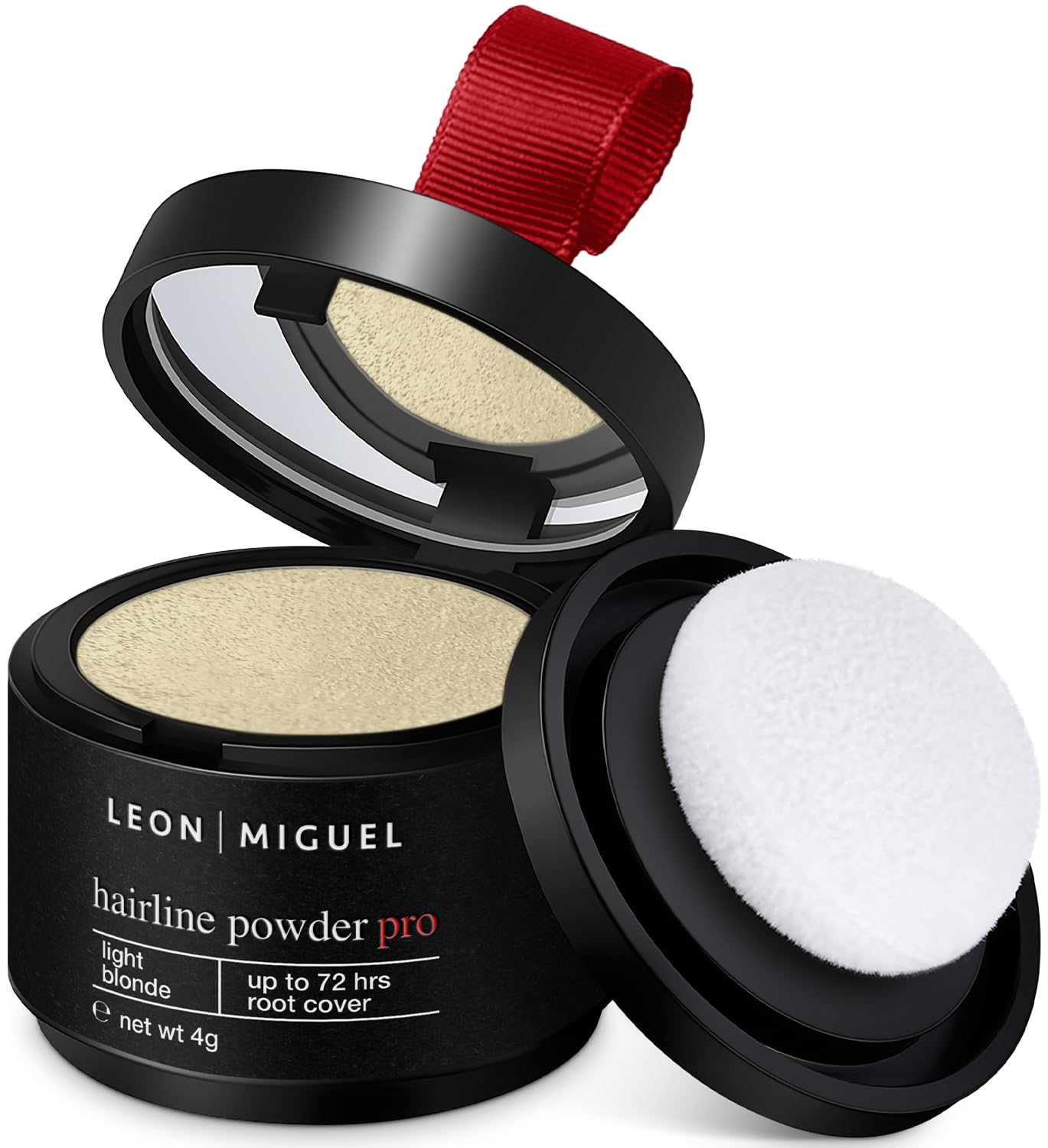 LEON MIGUEL Polvere di radice – Impermeabile Hairline Powder come perfetto correttore per capelli da attaccare, trucco invisibile per infoltire i capelli (biondo chiaro, Hairline Powder Pro)