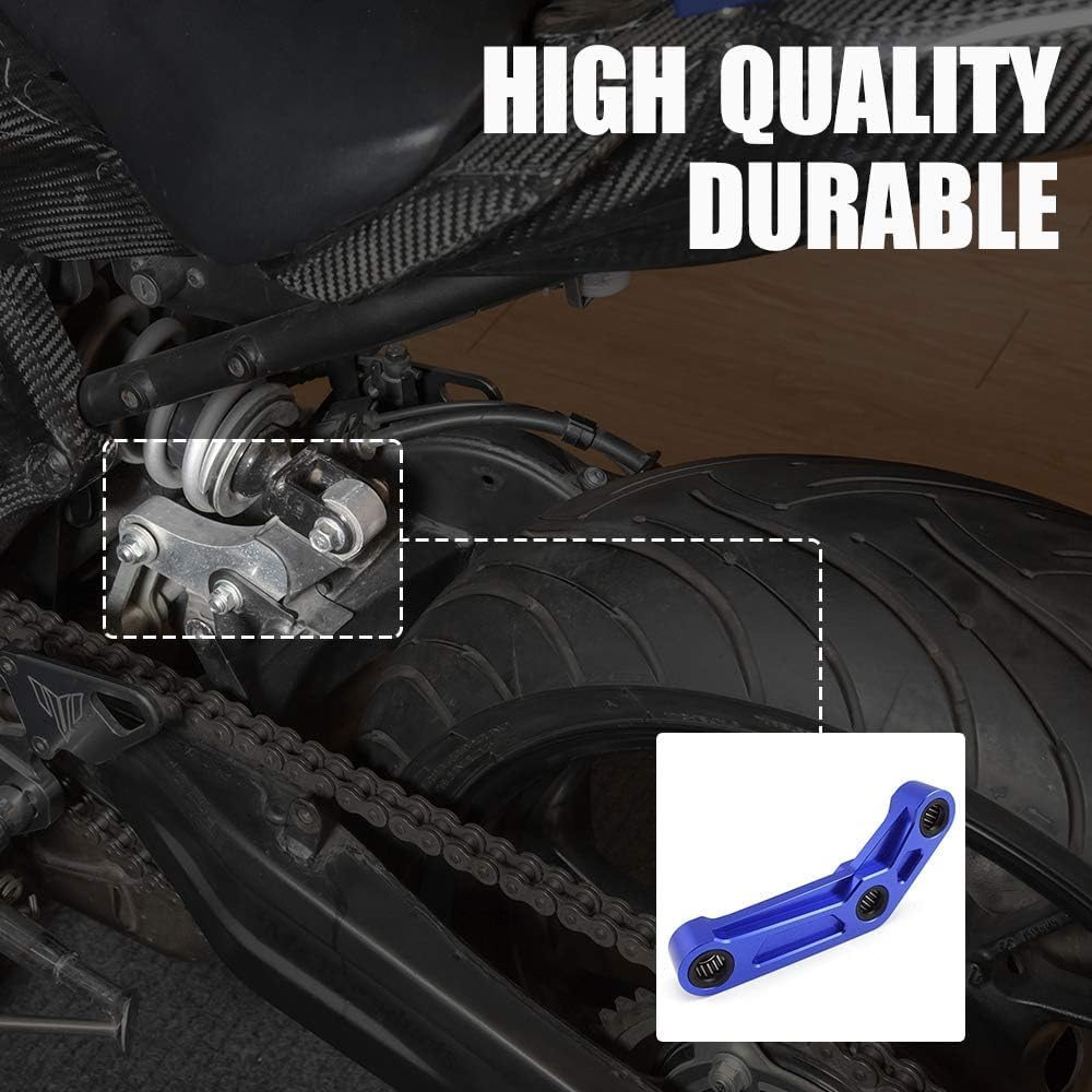 Kit di Vollegamento Abbassamento Sospensione Posteriore 30mm per MT07 FZ07 MT 07 FZ 07 MT-07 FZ-07 2014-2021 Accessori Moto Kit di Collegamento CNC (Nero)