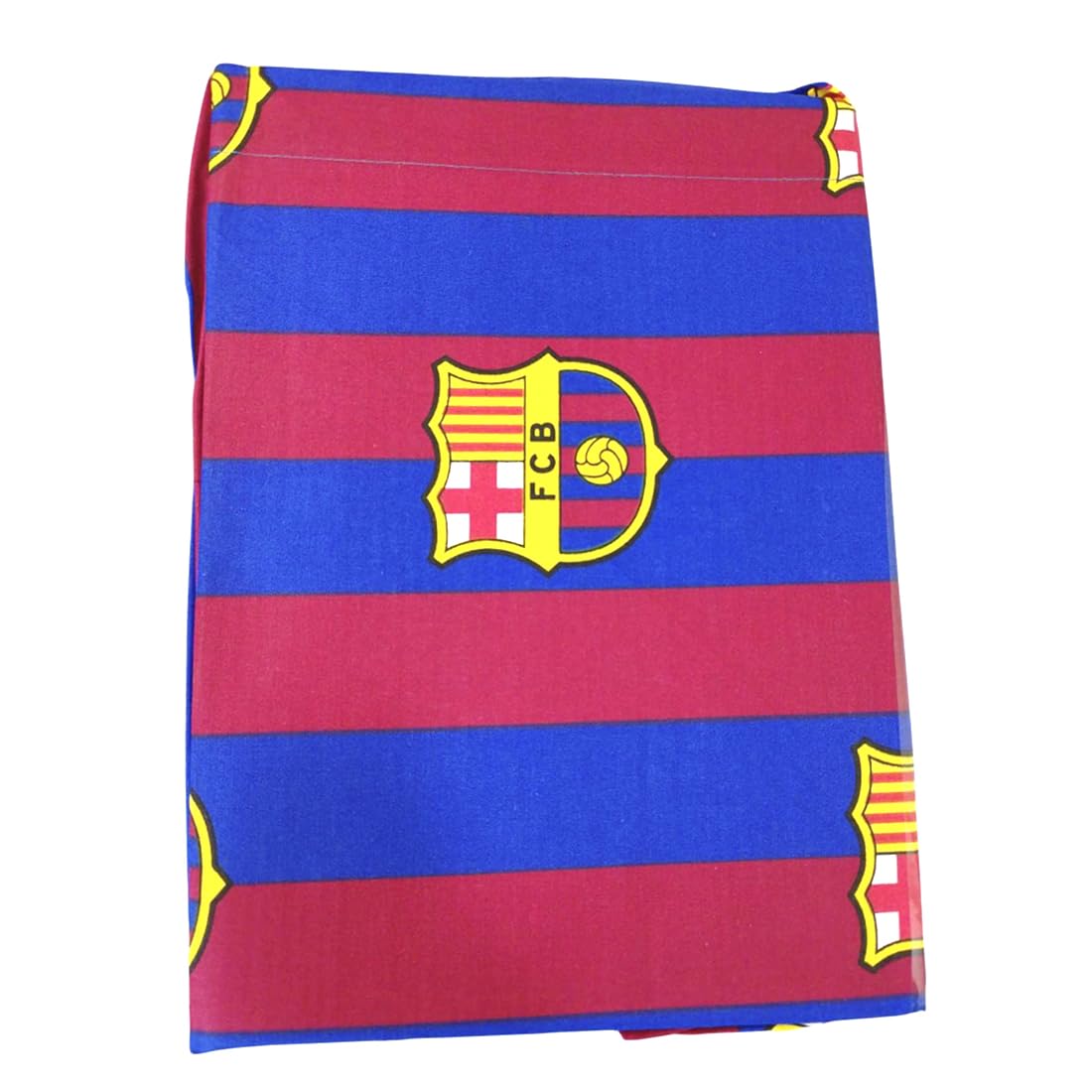 Set Copripiumino FC Barcelona 2 Pezzi – Sacco Copripiumino (180x220 cm) e Federa per Letto da 105 cm, Biancheria per Tifosi Blaugrana, Motivo Calcio