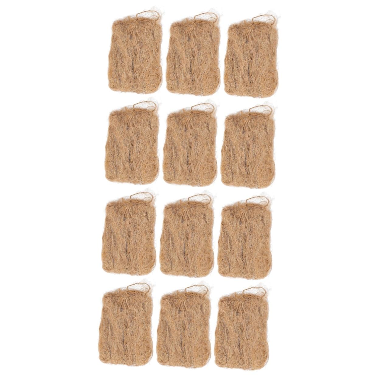 BCOATH 12pcs Natural Jute Fire Convenient Camping Supply for Outdoor Fire BBQ and Grill Essential Tool for Campfires Easy to Use