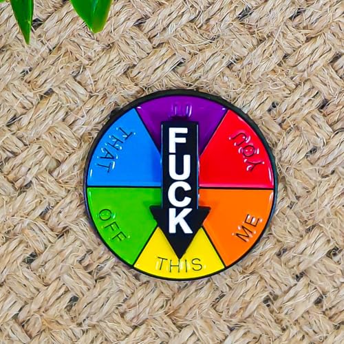 Lucky Wheel Pin - Rotatable Arrows Pins - Fun Series - Enamel Lapel Pin - Plated Badge for Clothing, Bags, and Lanyards4