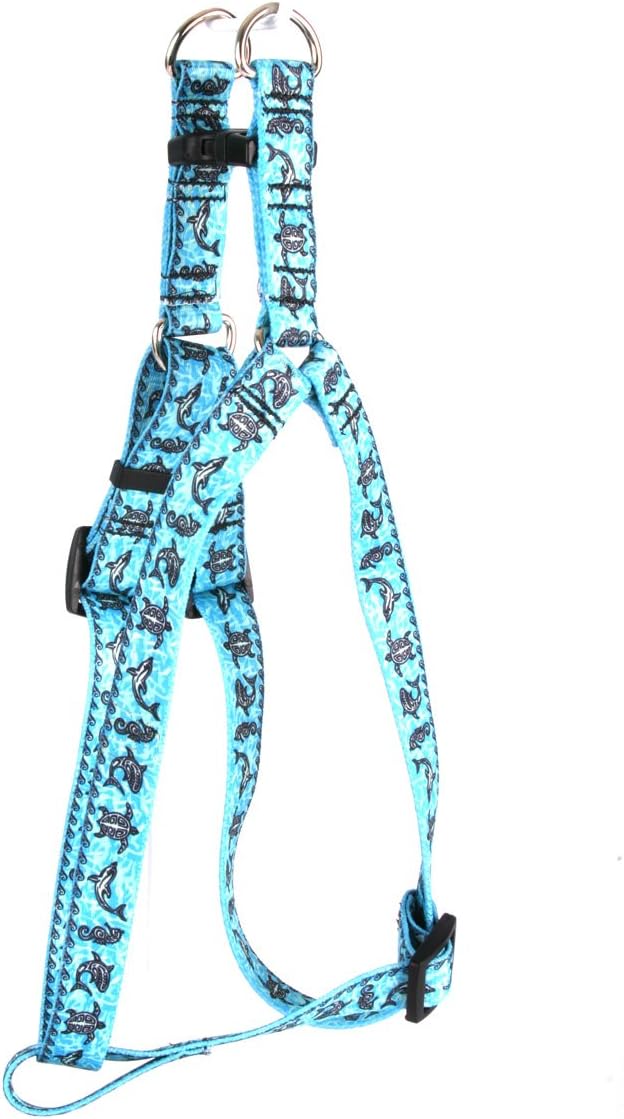 Yellow Dog Design Standard Step-In Harness, Tribal Seas Green, Medium 15" - 25"