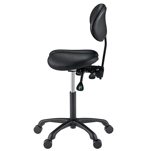 Miniatura 3 de Master Massage Berkeley Taburete ergonómico para sillín  Taburete de dos asientos divididos  Asiento giratorio hidráulico y silla de montar con