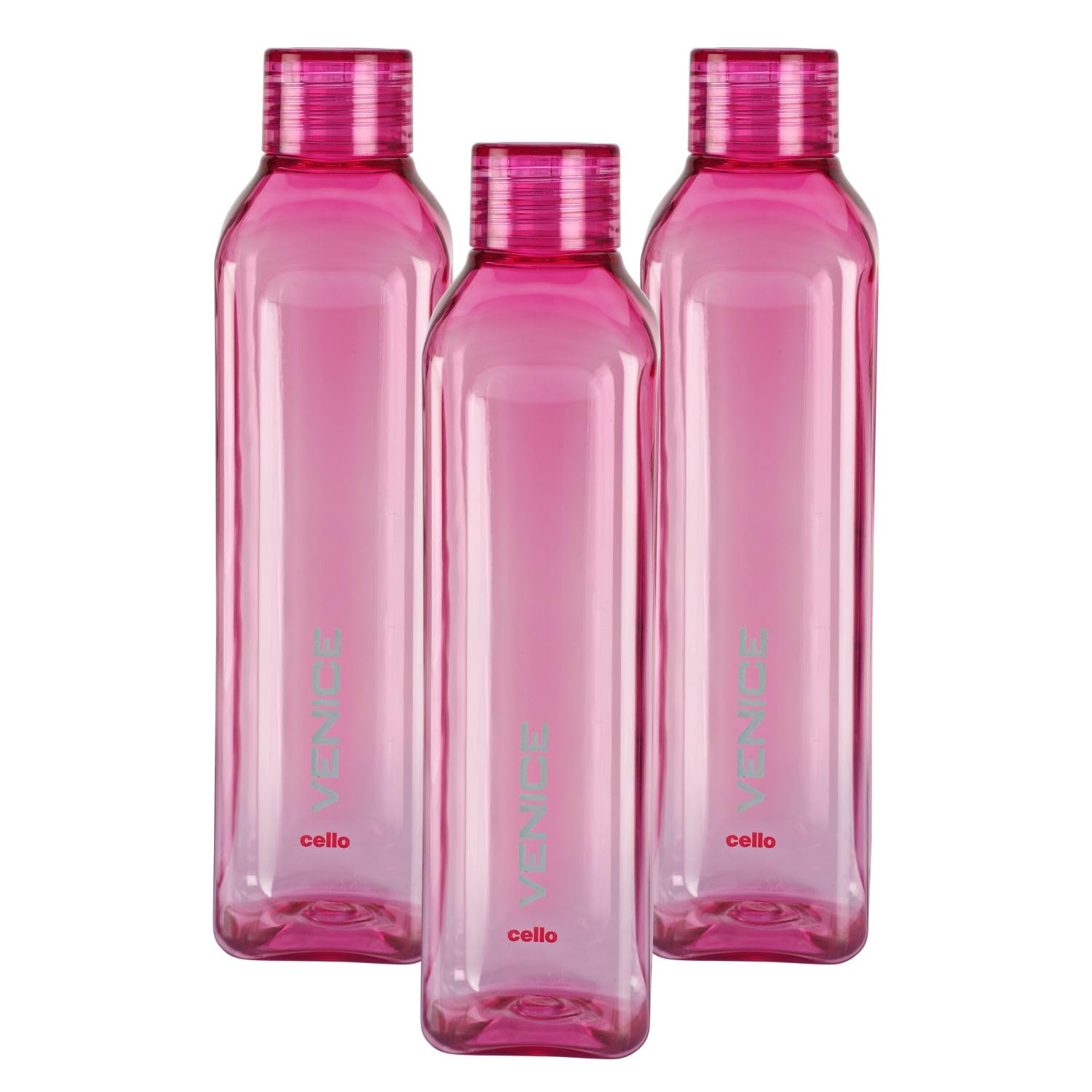 CELLO Venice Exclusive Edition Water Bottles Set of 3 Pcs For Daily Use 1000ml, Transparent | Unbreakable BPA-Free Leakproof Refrigerator Safe Pet Water Bottle For School, Office, Kitchen & Travel — Amazon image 23
