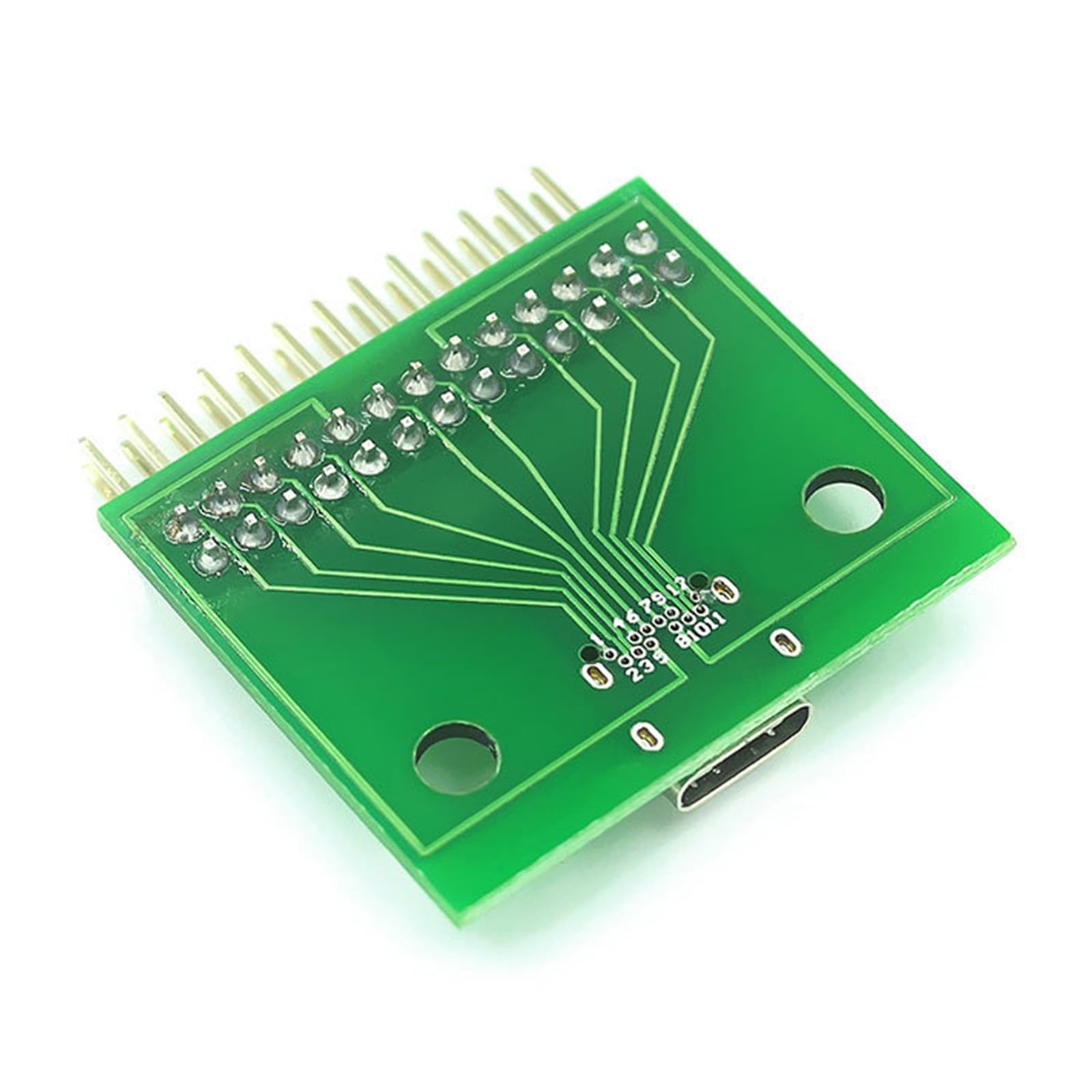 Produktbild von BNSGGL USB3.1 Type-C Testplatine – 24-Pin Header, Schnelltest & Debugging – Hohe Zuverlässigkeit, Stabil – Ideal Für Elektronikingenieure & Produkttester