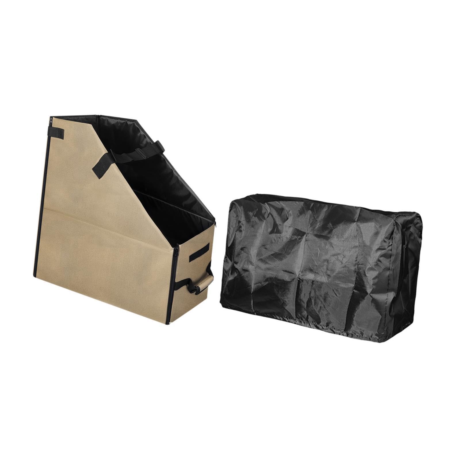 LIXSAZSE Folding Bike Storage Box Durable Materials Ensuring Long Lasting And Care During All Travels Portable Folding Bike Storage Bag Case , Brown