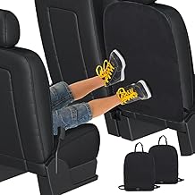 2 Pieces Car Seat Protector for Children Front and Back, 60 x 45 cm, Waterproof Oxford Fabric Seat Cover