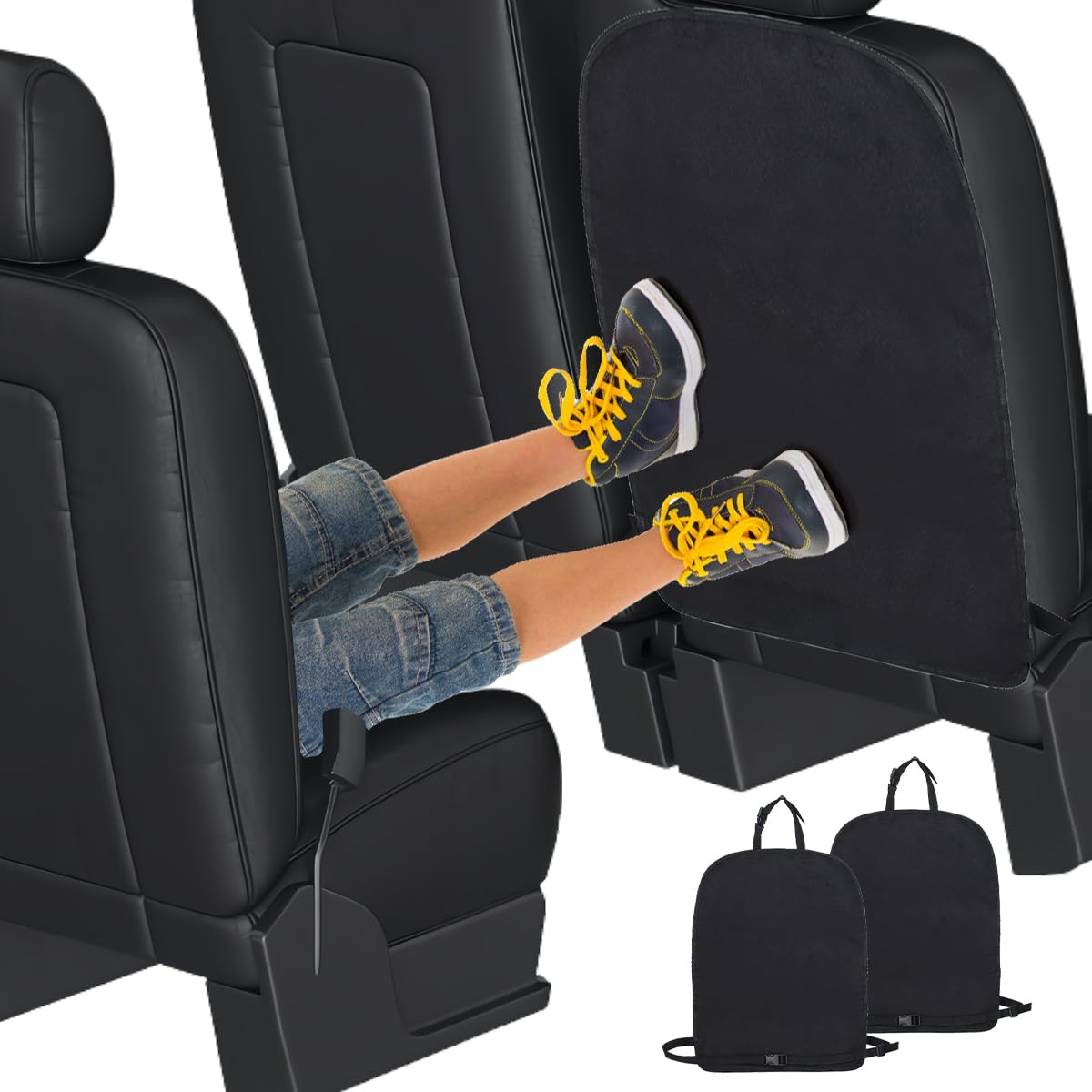 2 Stück Autositz-Schutzmatten - Wasserdichte Rückenlehnen-Abdeckung