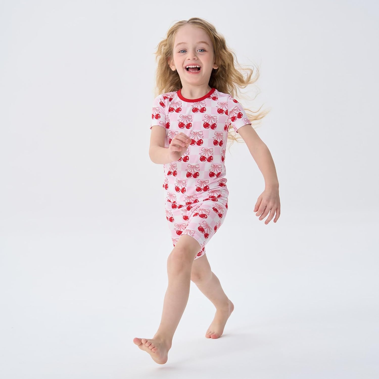 pureborn Toddler Little Kids Viscose From Bamboo Pajamas Set Short Sleeve Pjs Snug Fit Sleepwear 2pcs - Image 2