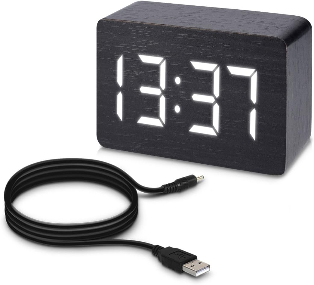 Hands clapping near the kwmobile Digital Alarm Clock for sound activation