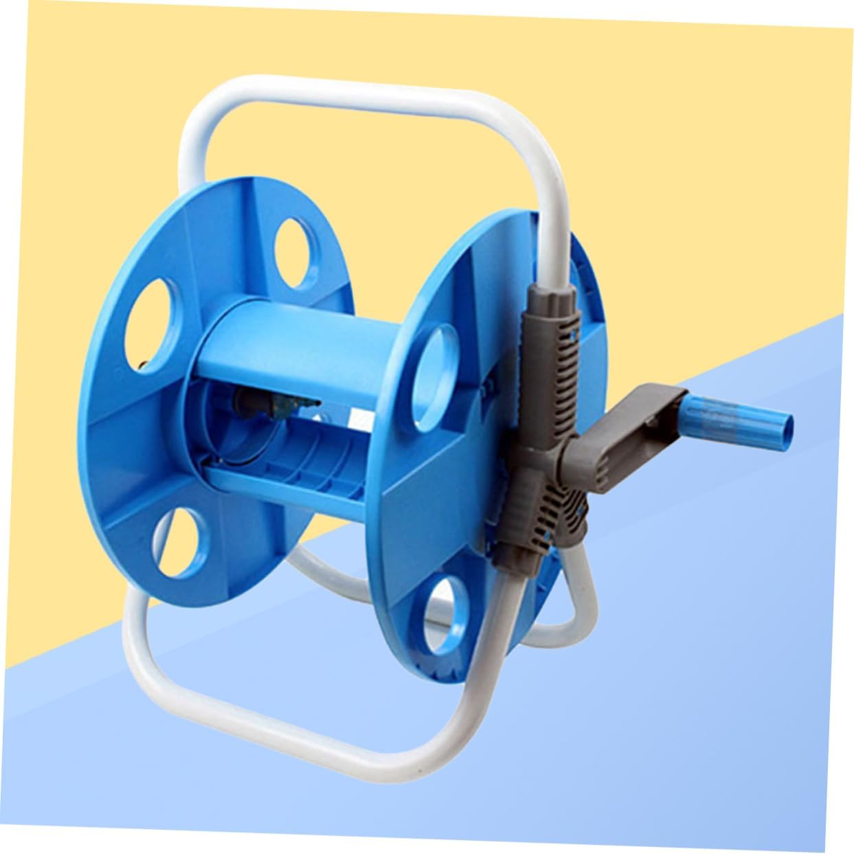 Milisten Water Hose Reel Cart for Car Wash Heavy Duty Storage Rack Holder for Lawn and Home Washing Detachable Garden Hose Holder Stable Design