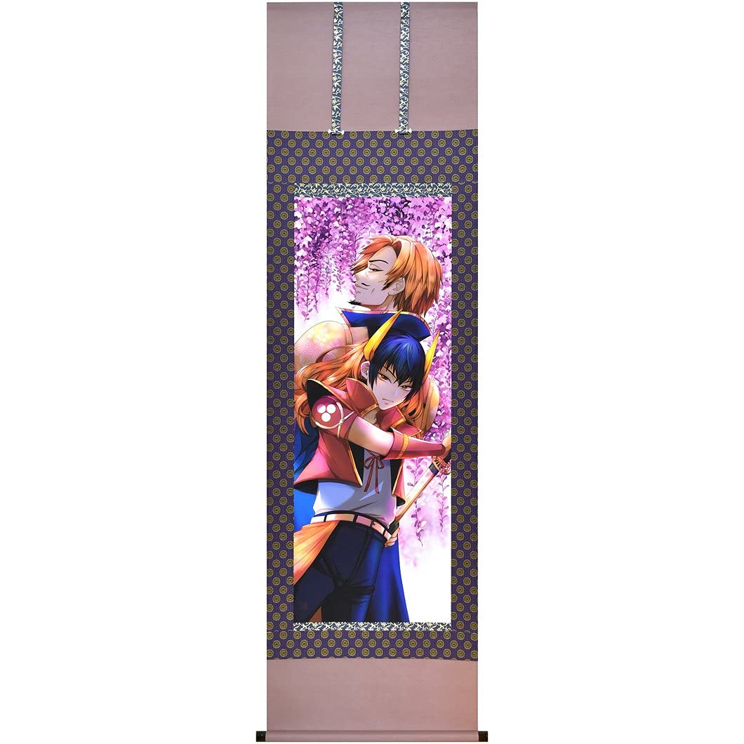 Sengoku Kakejiku Series CG-636 Toyotomi Hideyoshi and Ishida Mitsunari by Yumenonaka 54.5 x 190 cm with Paulownia box