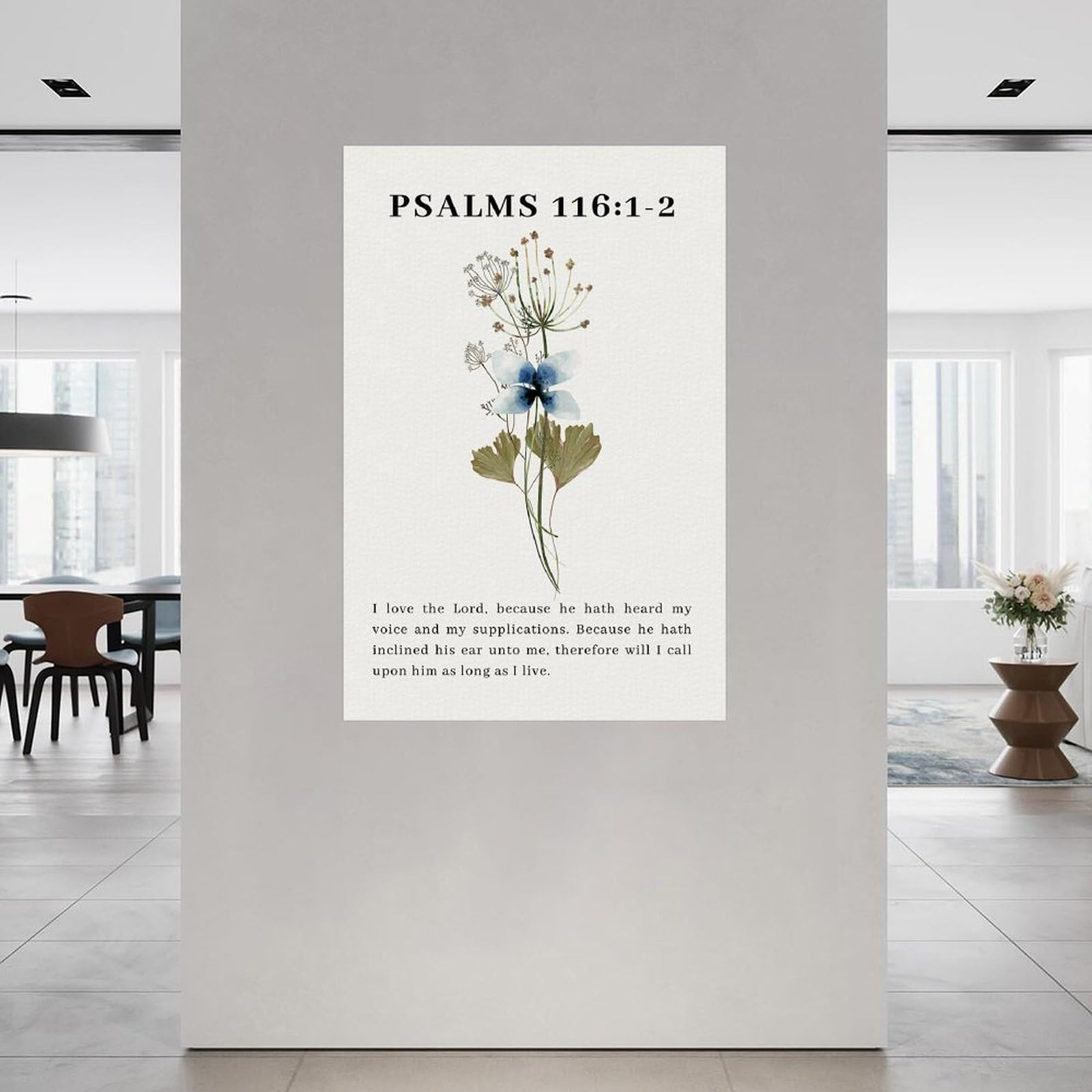 その他 me Amazon.com: AJGLOX Psalms 116：1-2 Poster Bible Verse Poster