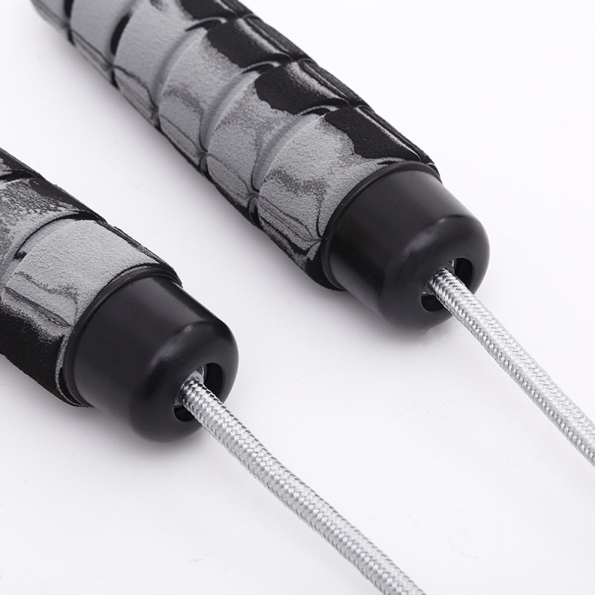 Cuerda de saltar pesada para adultos con sistema de rodamiento dúplex, cuerda de saltar roja hecha de polipropileno y espuma para una rotación eficiente y flexibilidad de movimiento, para gimnasio y