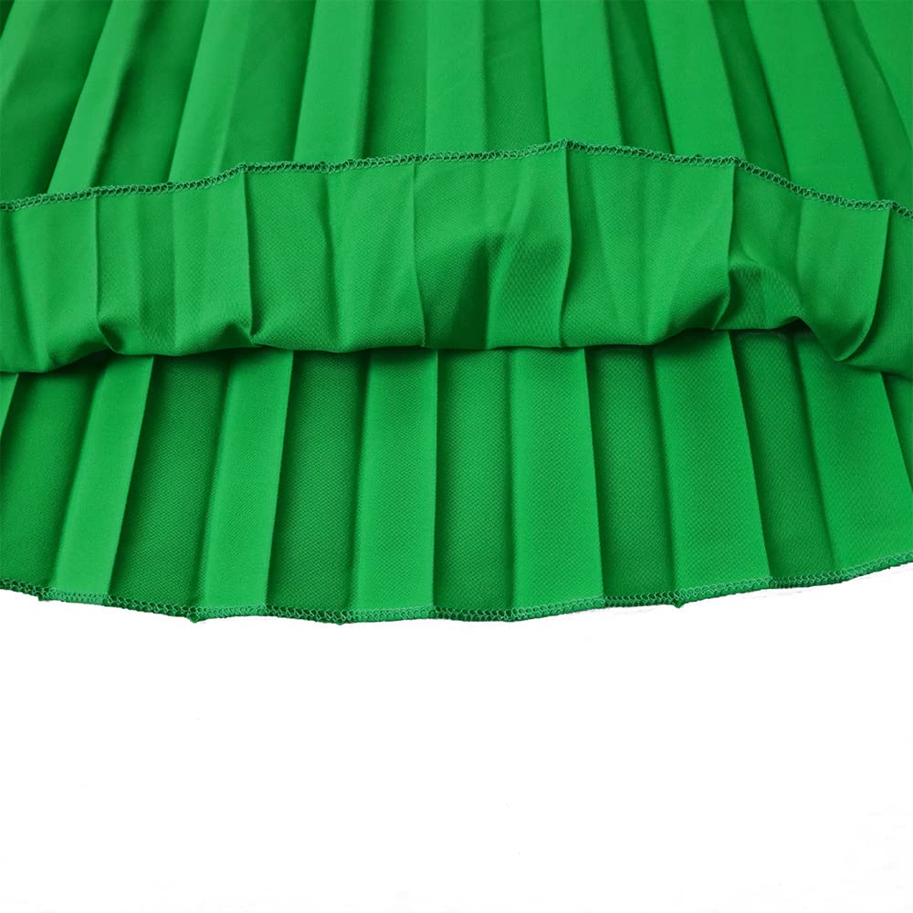 Jupe longue plissée avec ceinture pour femme, style décontracté, taille élastique