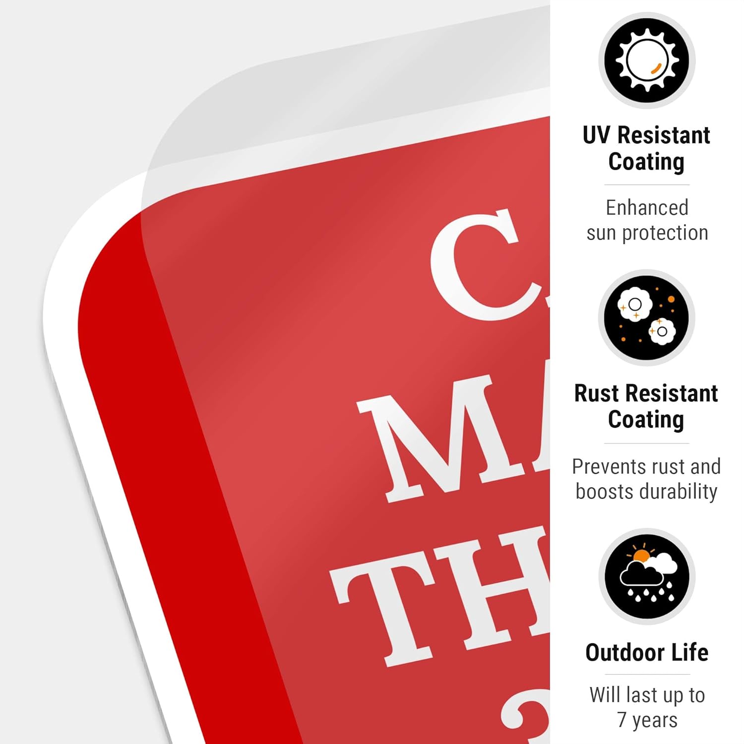 Can You Make It to The Fence in 3 Seconds We Can Sign, 12x18 Inches, Rust Free .063 Aluminum, Fade Resistant, Made in USA