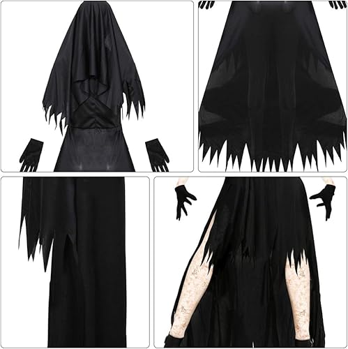 Miniatura 4 de KESYOO - Disfraz de monja de Halloween para adultos