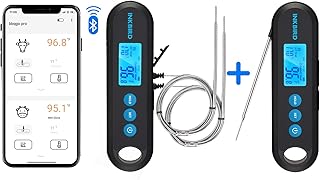 Sponsored Ad - INKBIRD Hybrid Thermometer Between an Instant-Read Thermometer and a Remote Bluetooth BBQ Meat Thermometer ...