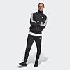 adidas Men's 3 Stripes Tracksuit, Black, L