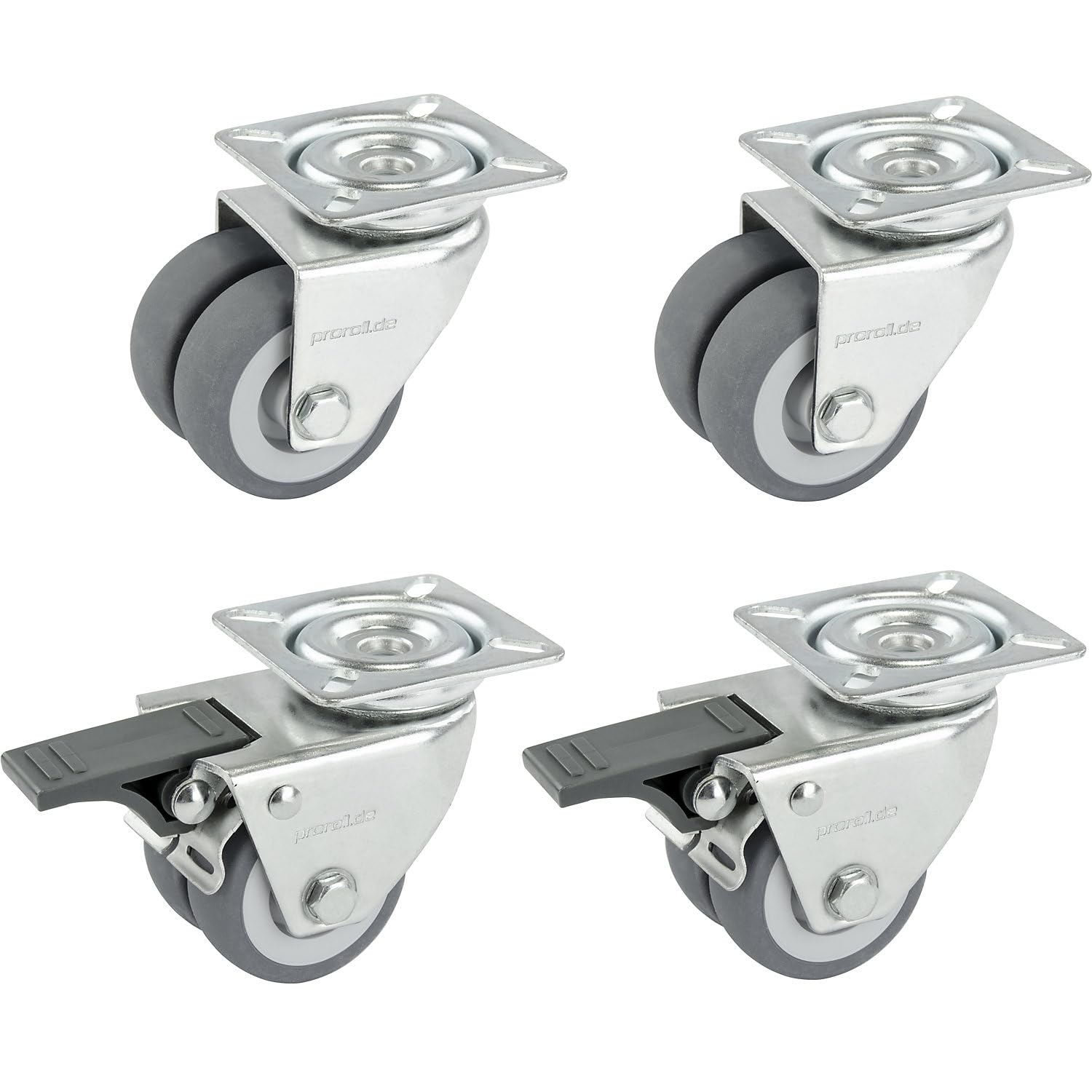 Set Doppelrollen aus thermoplastischen Gummireifen