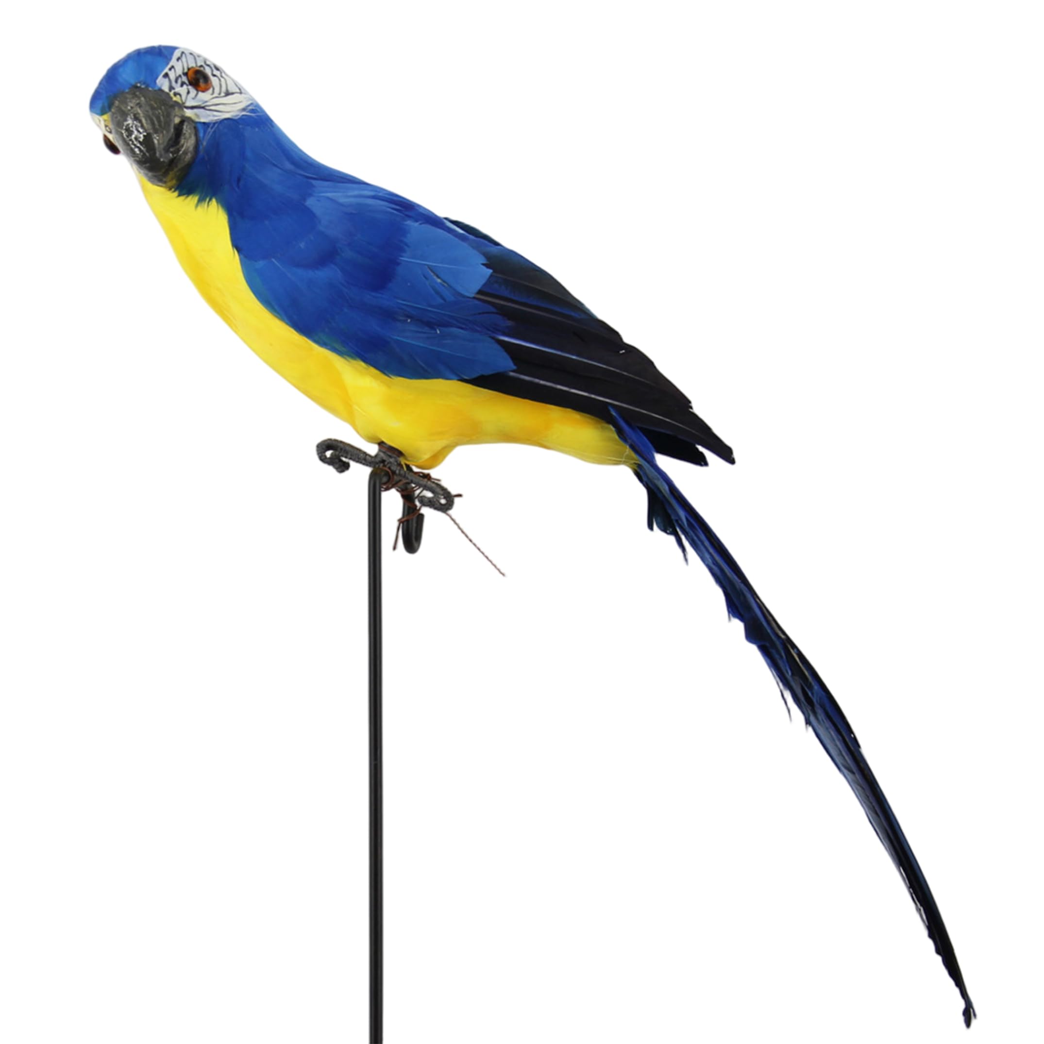 Tsawntd Parrot Decoration, Decorative Parrot Realistic Bird Decoration For Garden & Home, Blue, 18 Inch (45cm)