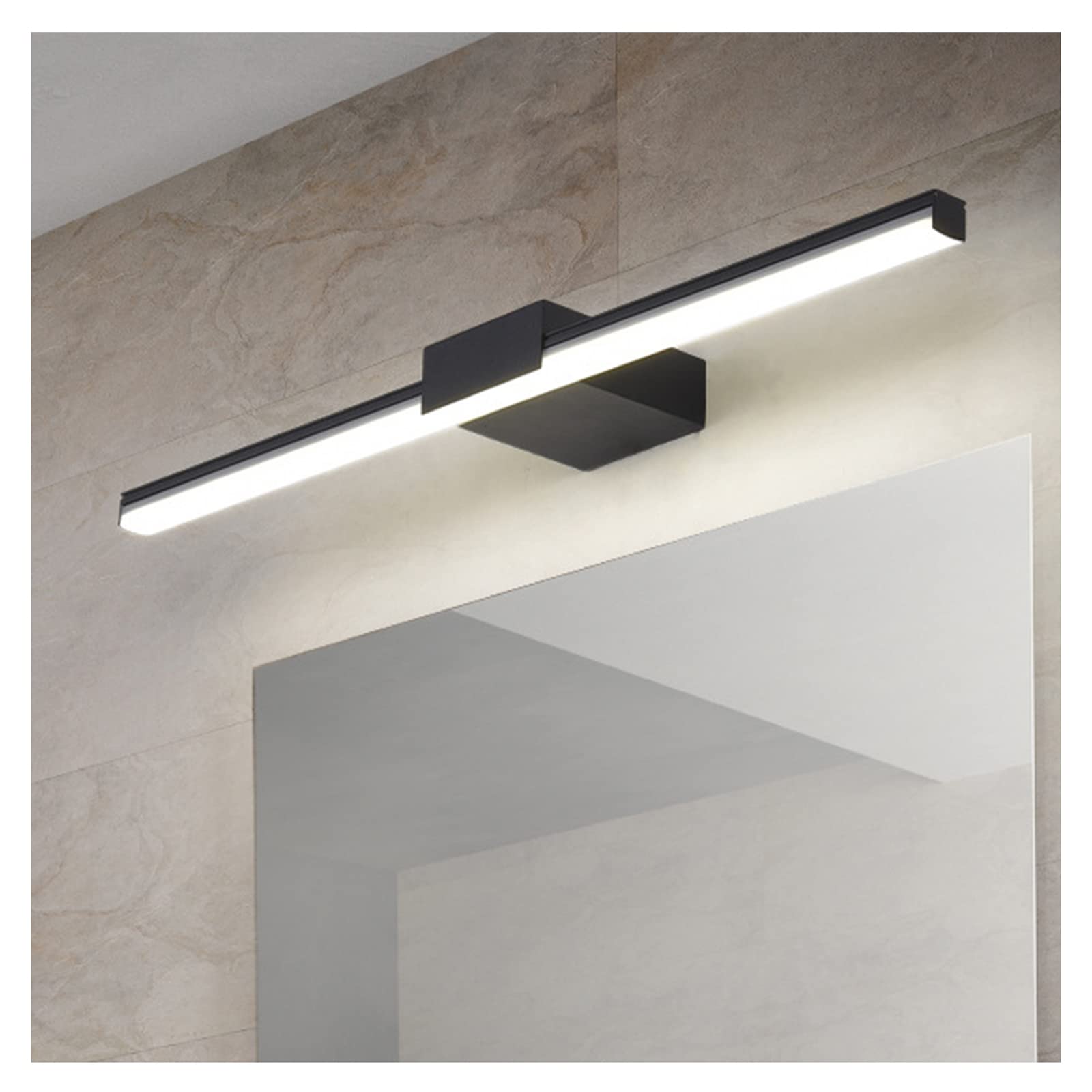 Luz de baño negra ideal para el maquillaje en el tocador del hogar u hotel 8