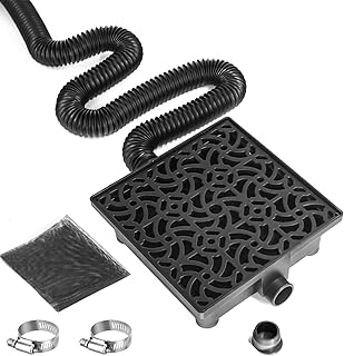 Удлинители водосточной трубы NAACOO, модернизированный удлинитель водосточной трубы 12x12 дюймов | Не копать Французский водосточный желоб.