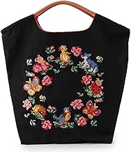 Ball & Chain Eco Bag, Shopping Bag, Tote Bag, Large Capacity, Embroidery, Stylish, Stylish Eco Bag, Repeated Use, Lightweight, Storage, Foldable, For Commutes To School Or Work, Travel