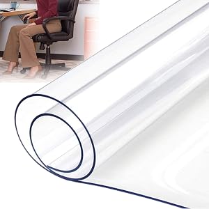 MObyat Office Chair Carpet Mat Clear PVC Desk Floor Mats Office Chair Pad for Carpet 0 04 0