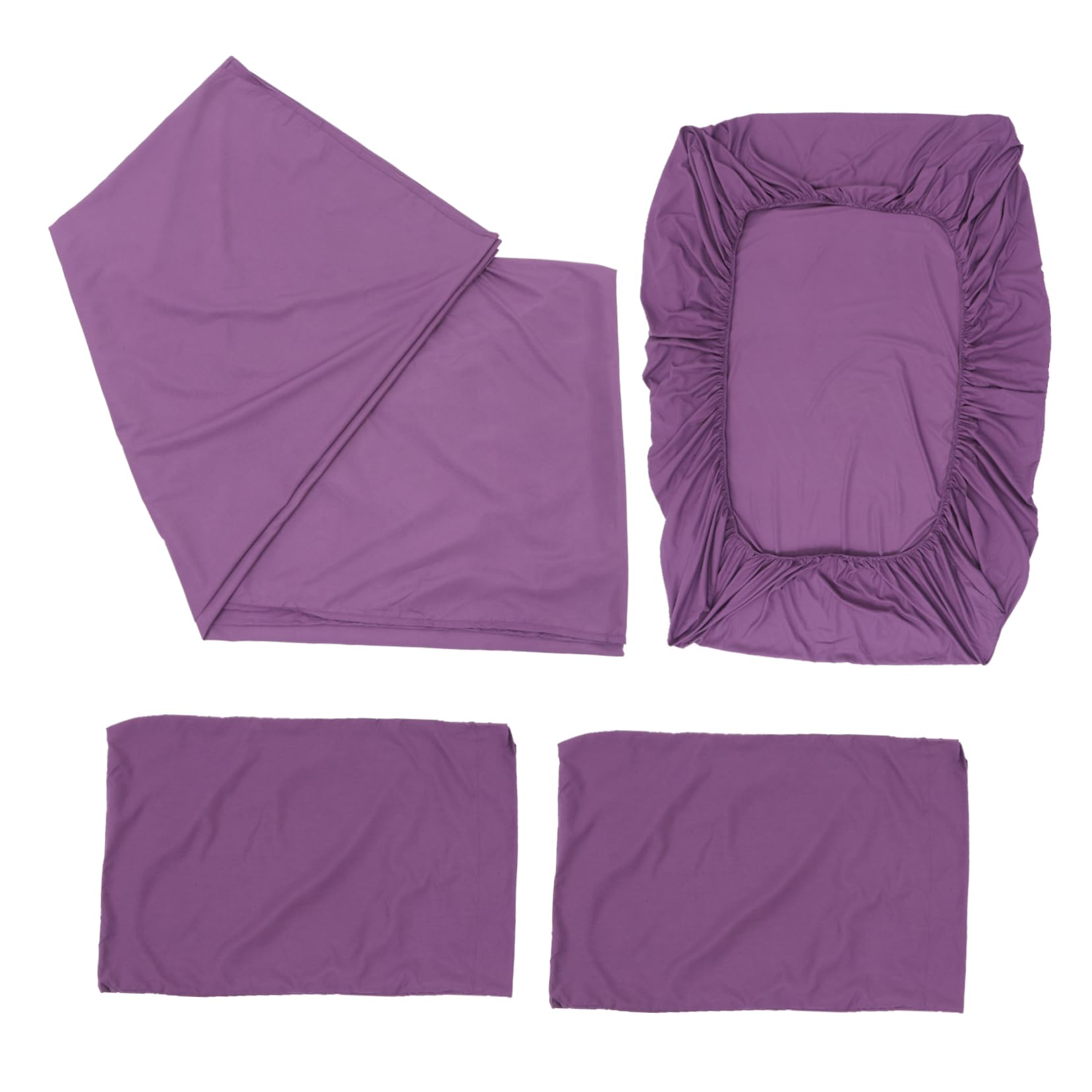 Parure de lit queen size 4 pièces Cabilock housse couette drap et deux taies d'oreiller
