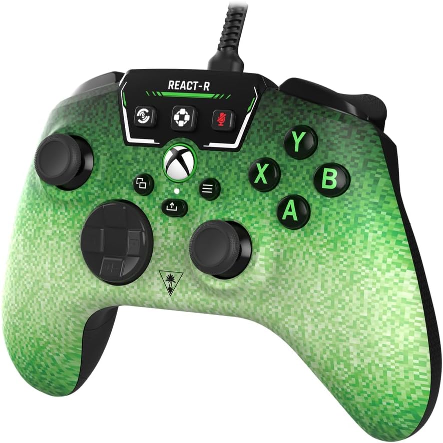 Turtle Beach REACT-R Wired Game Controller – Officially Licensed for Xbox Series X & S, Xbox One, and Windows 10|11 PC’s – Pixel
