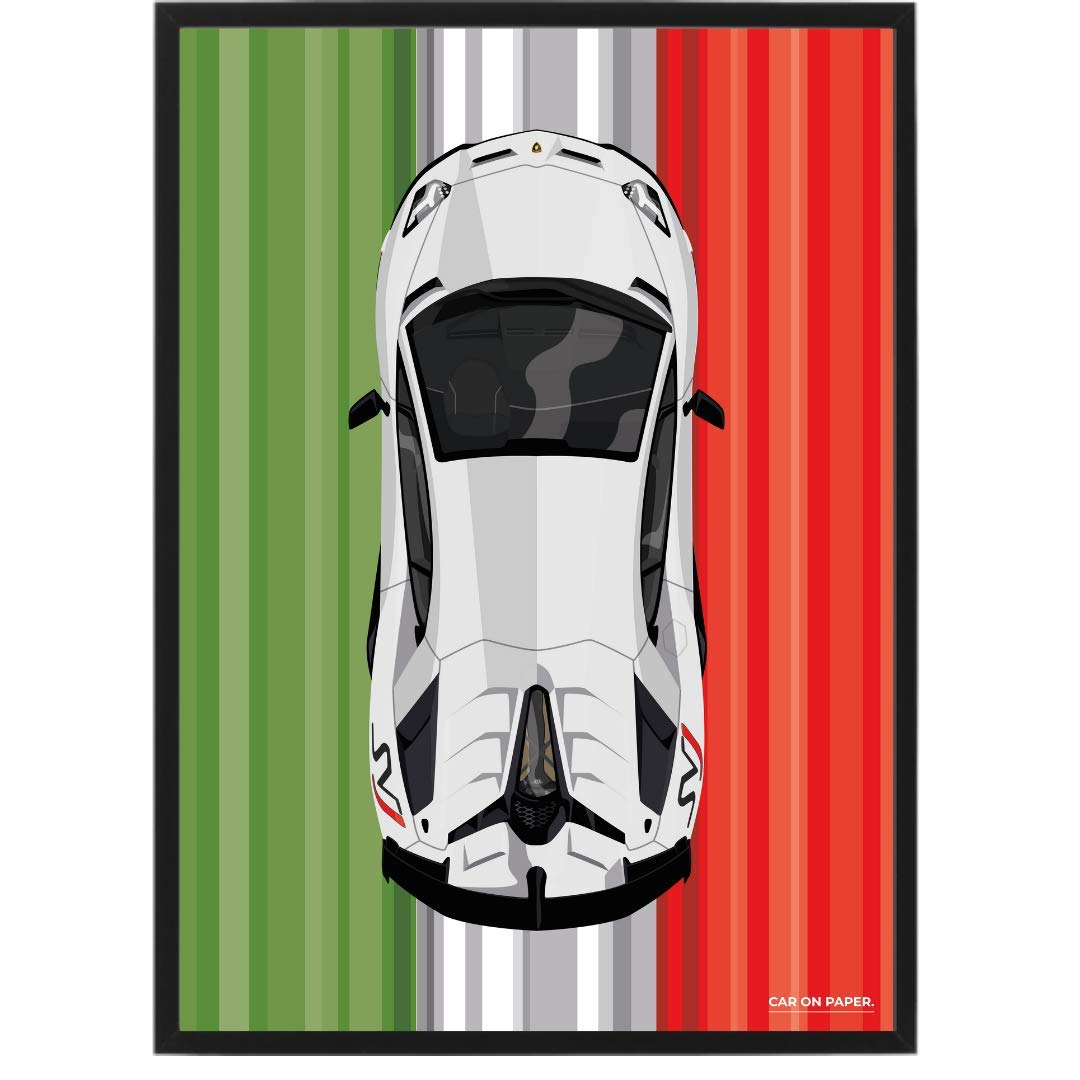 Affiche Lamborghini Aventador SVJ un cadeau parfait pour une chambre d'enfant