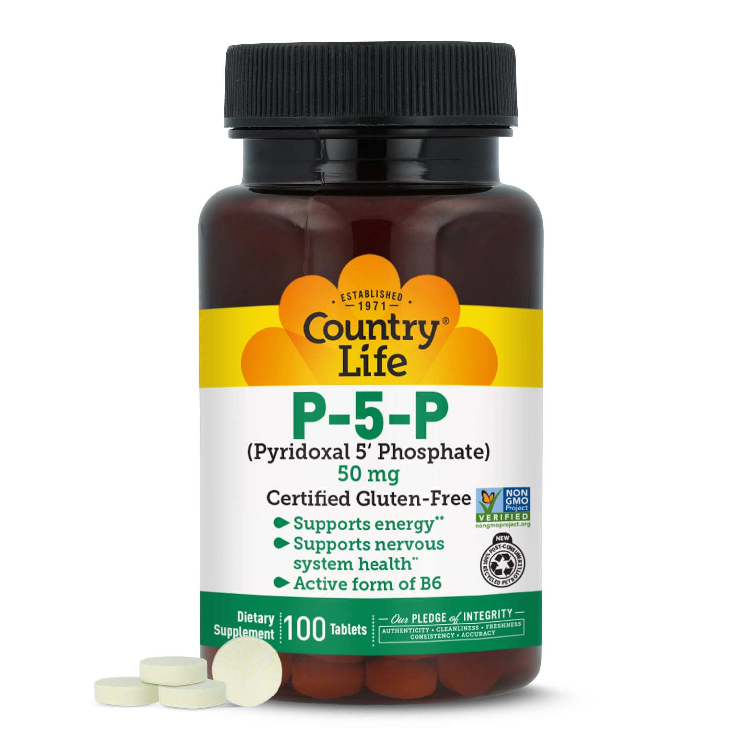 Country Life P-5-P Vitamin B6 50 mg