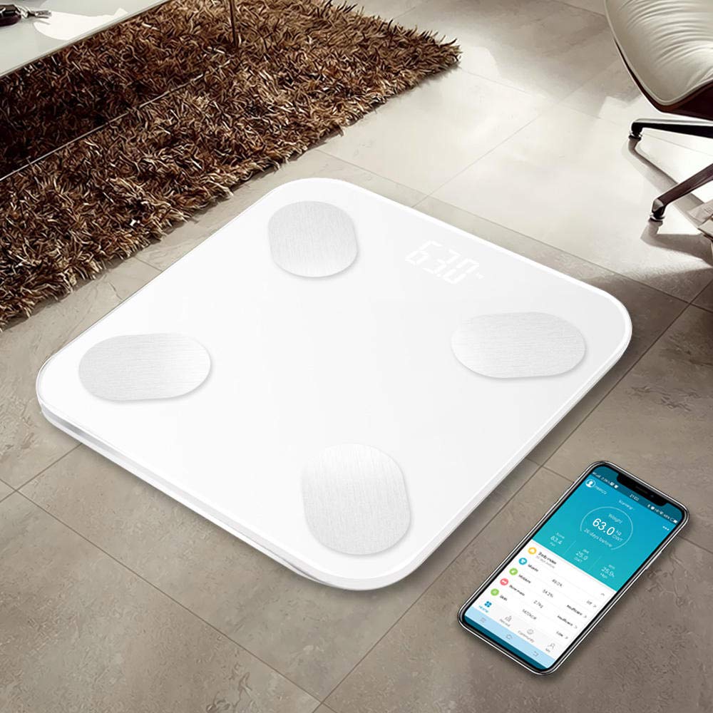 bilancia impedenziometrica bilancia pesa persona bilancia cucina bilancia pesa persona digitale Digitali con App BMI bilancia bilanciapesapersone-Spagna_bianco