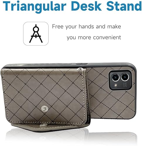 Miniatura 9 de Furiet Funda compatible con Motorola Moto G Stylus 4G 2023 con correa para la muñeca y soporte de cuero para tarjetas con tapa y soporte para