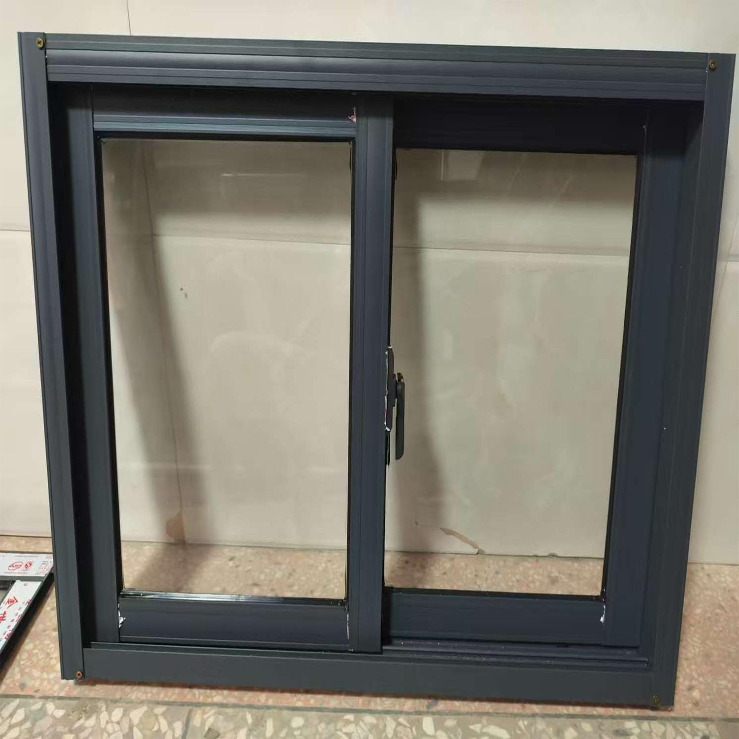 Ventanas corredizas de Vidrio para el hogar, Ventanas para Casas de jardín, Ventanas corredizas de Aluminio para baños, Ventanas de ventilación para cobertizos,Negro,40x90cm