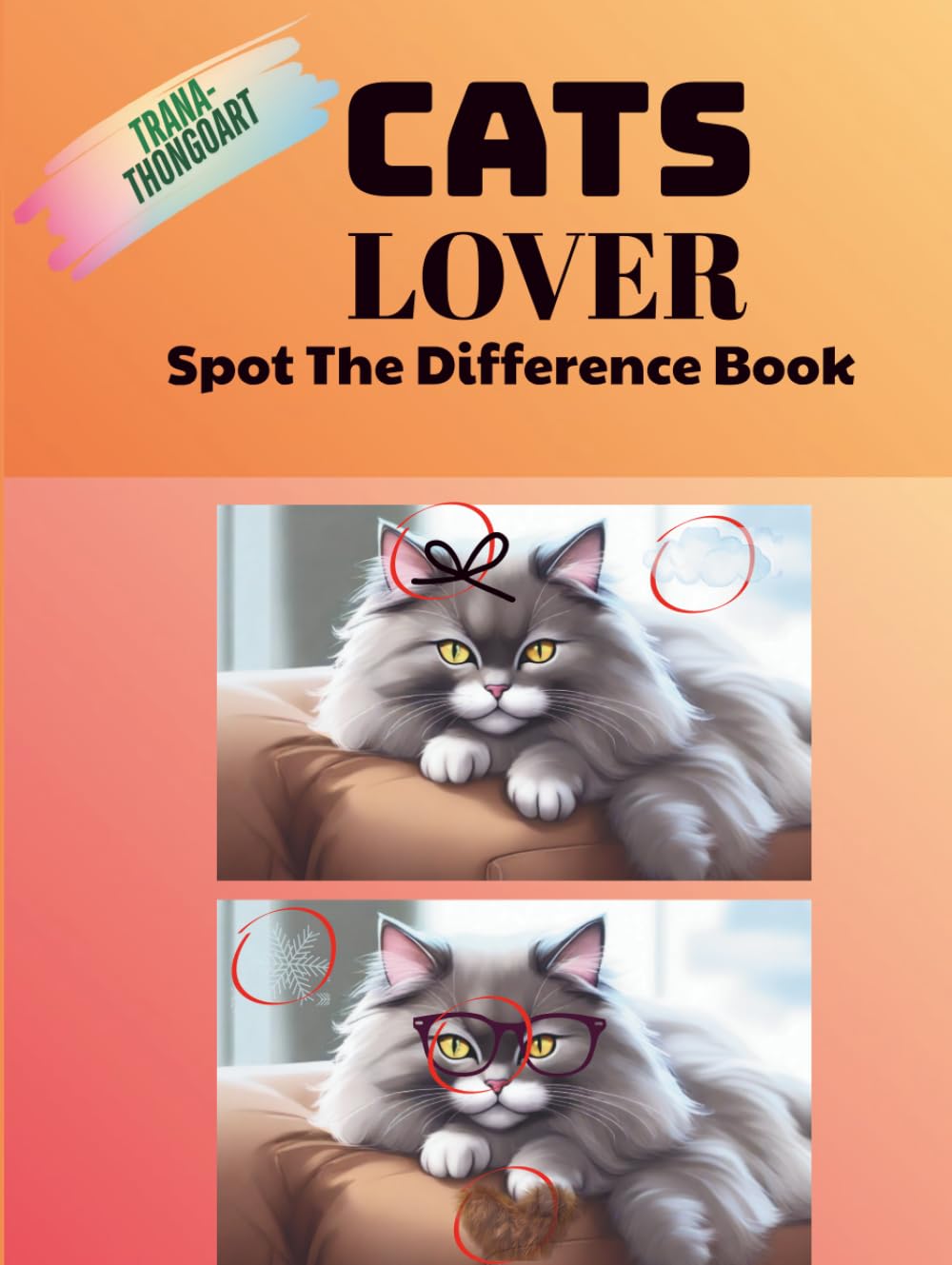 Cats lover Spot The Difference Book: Search & Find Fun (activity book for kids Age 4-8)