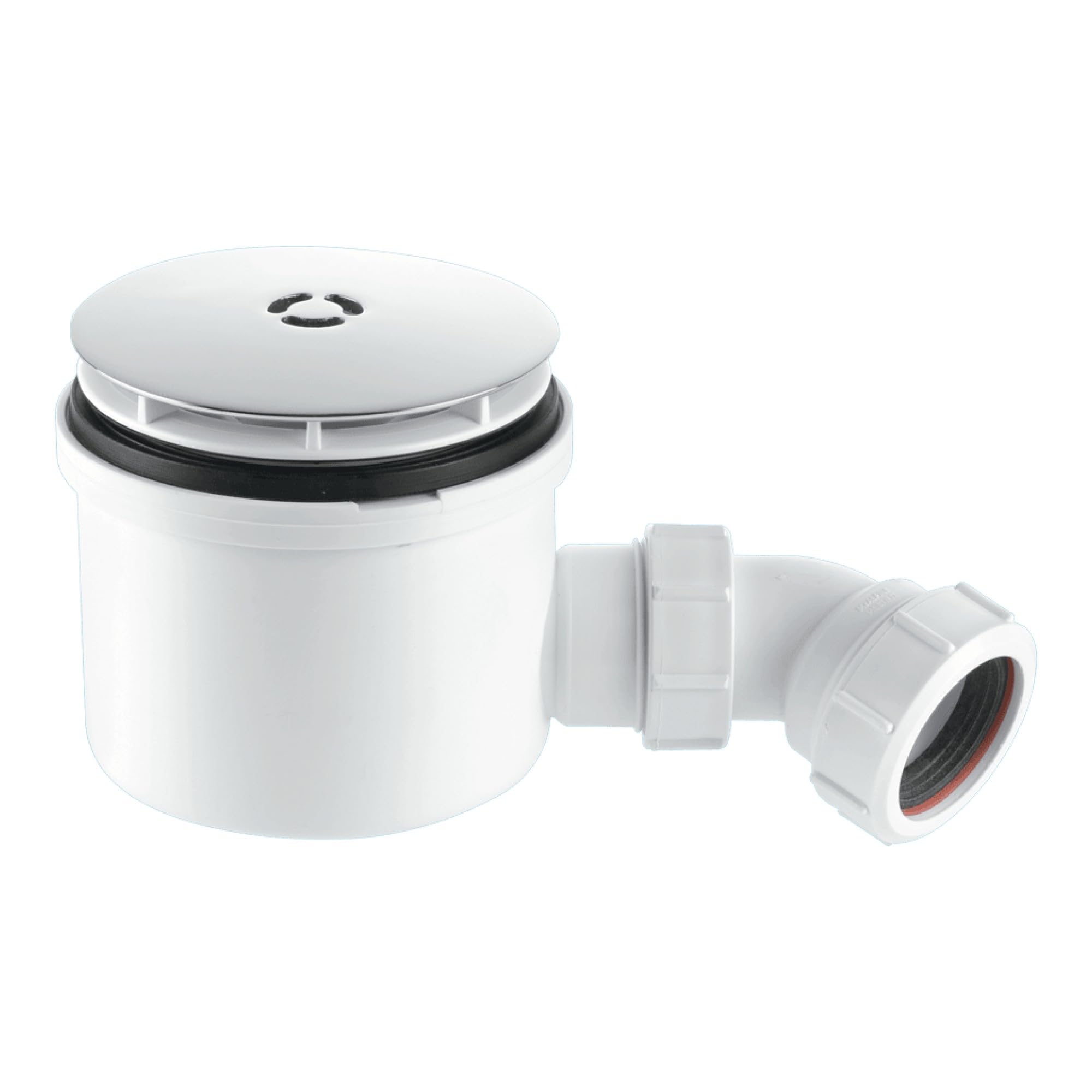 McAlpine ST90CB10-HP2 1.5" 90mm Hi-Flow Shower Trap - Water Seal Trap - Removable Flange