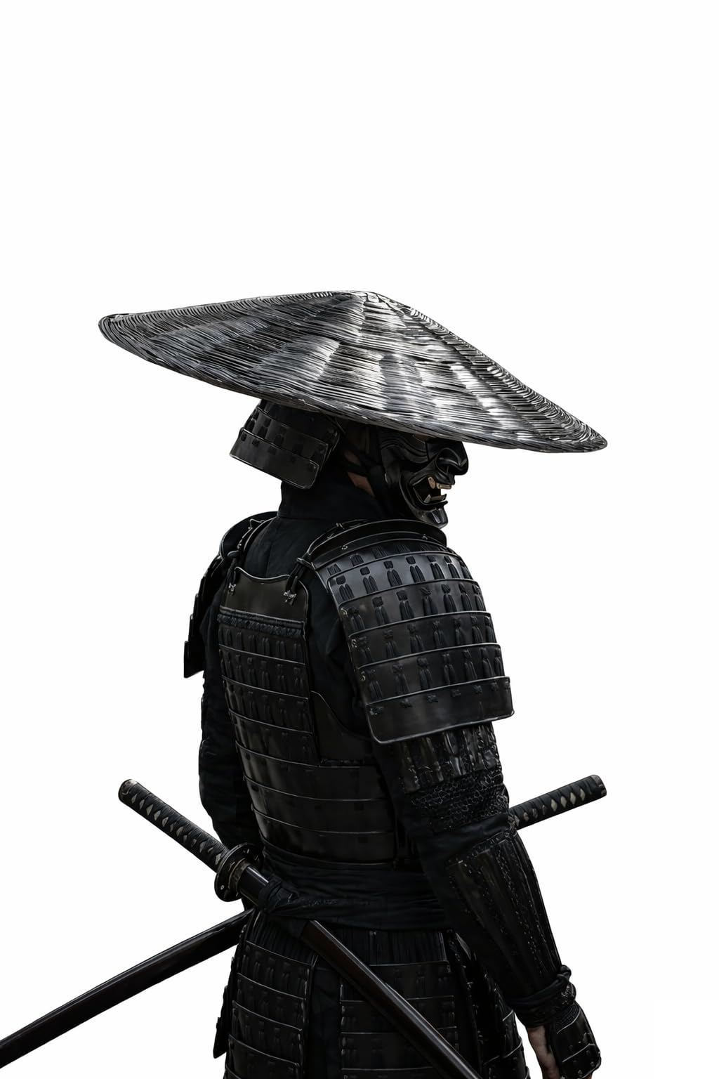 Handgefertigter Bambus-Kasa-Hut, gewebt, konisch, Sonnenhut für Gartenarbeit, Outdoor, oder Samurai, Ronin, Cosplay, leicht, traditionell